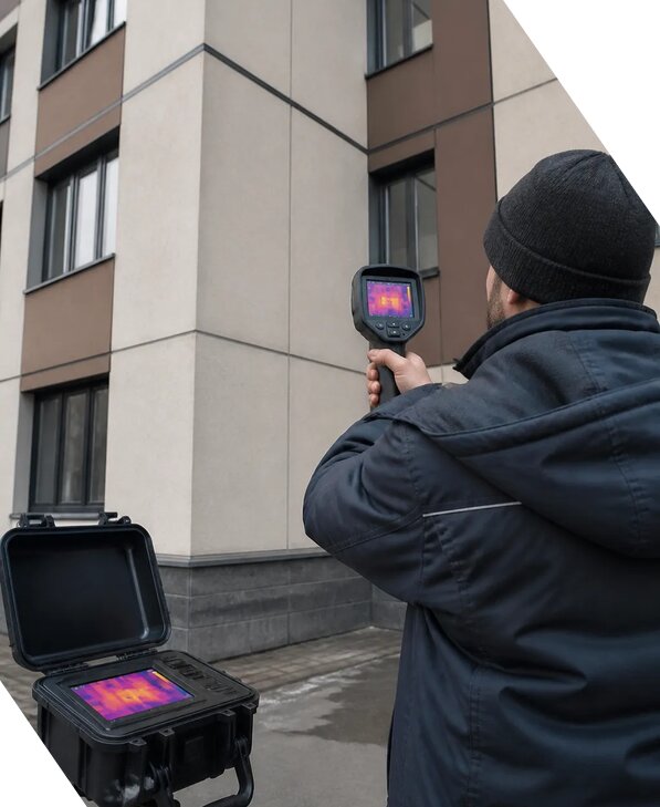 Тепловизионное обследование зданий и сооружений в Губкине